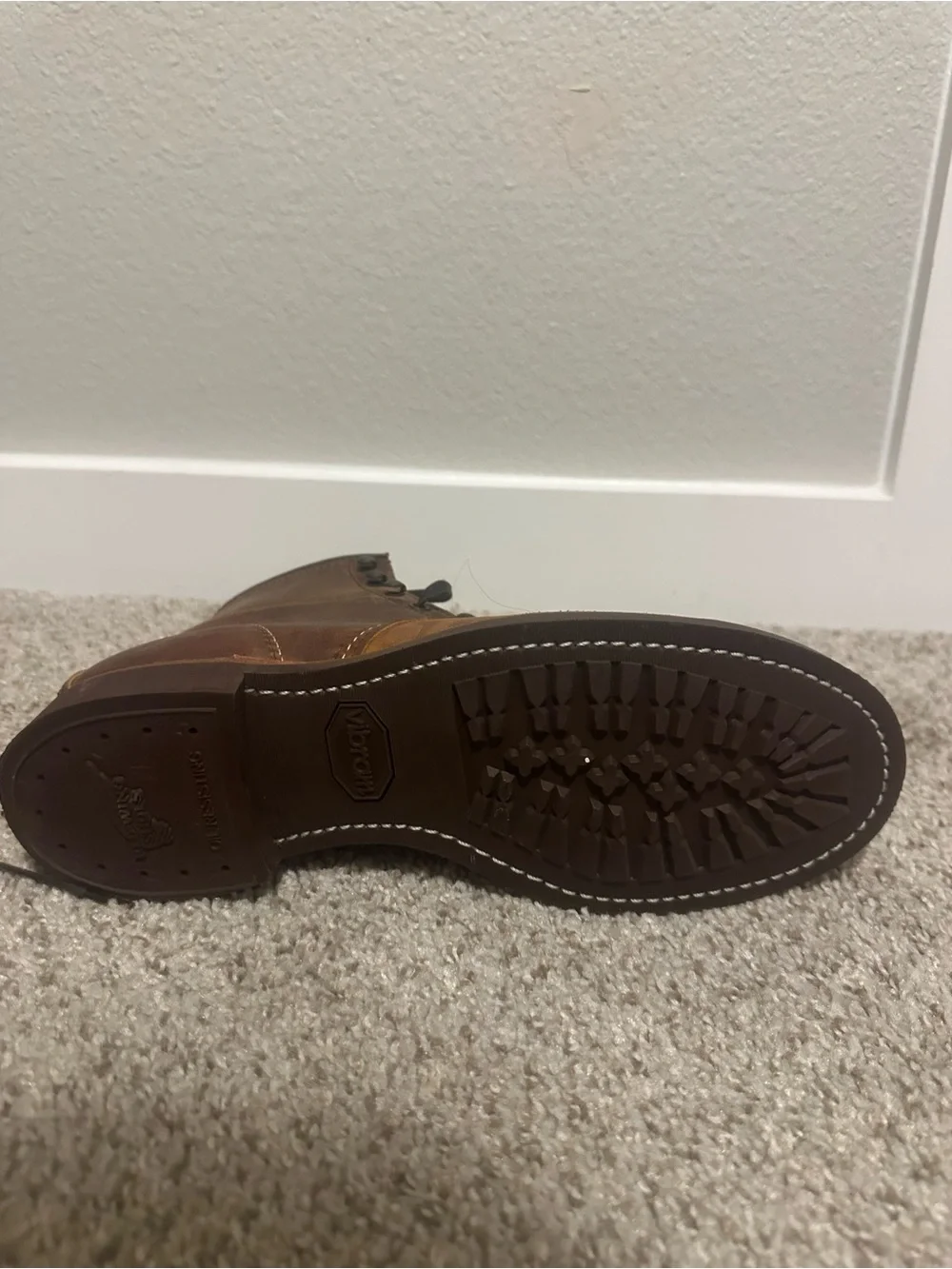 Red Wing Shoes Tan/Brown Leather Lace-Up Work Boots
